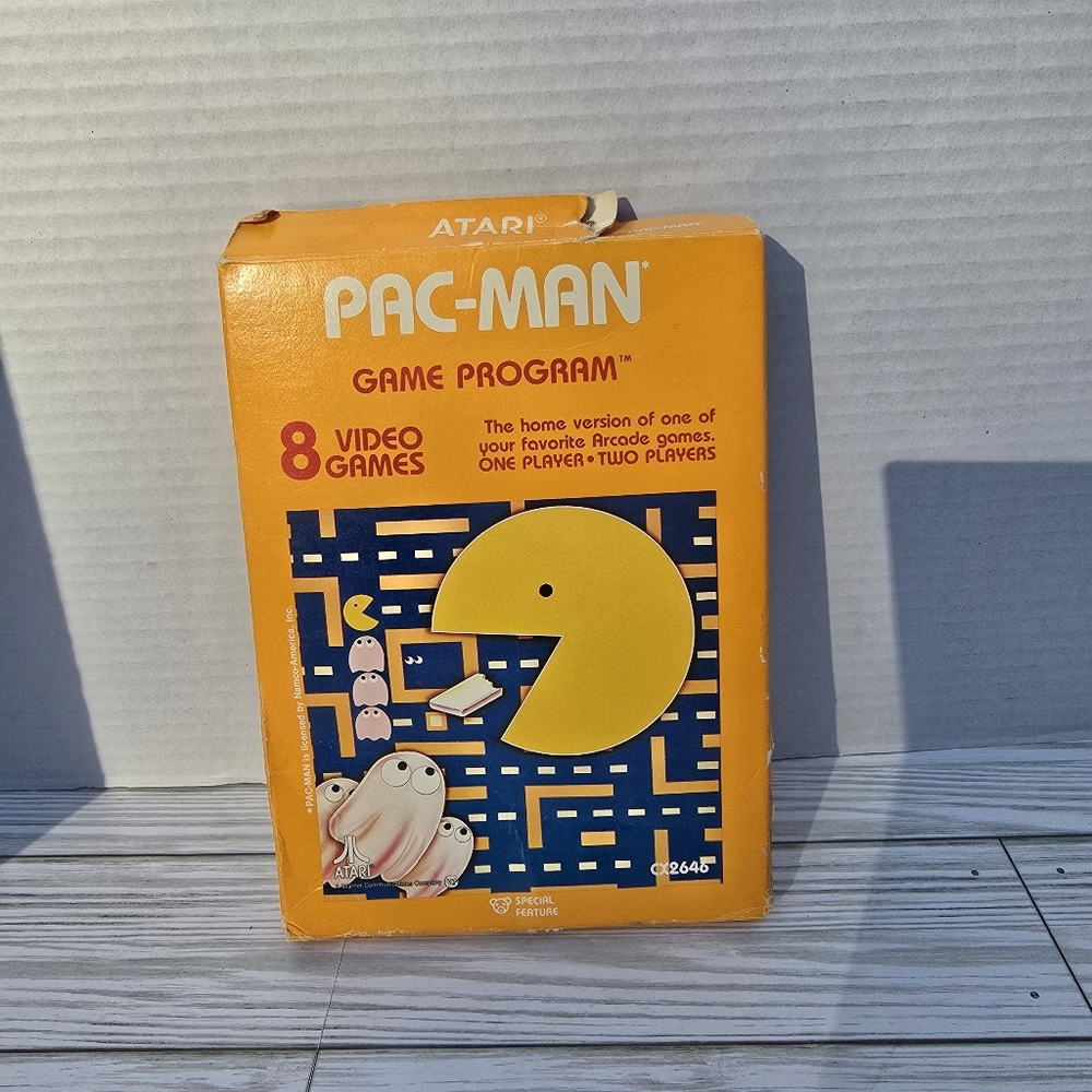 Atari Pac-Man 1981 CX2646 Original Box Manual Electronics Games Gaming